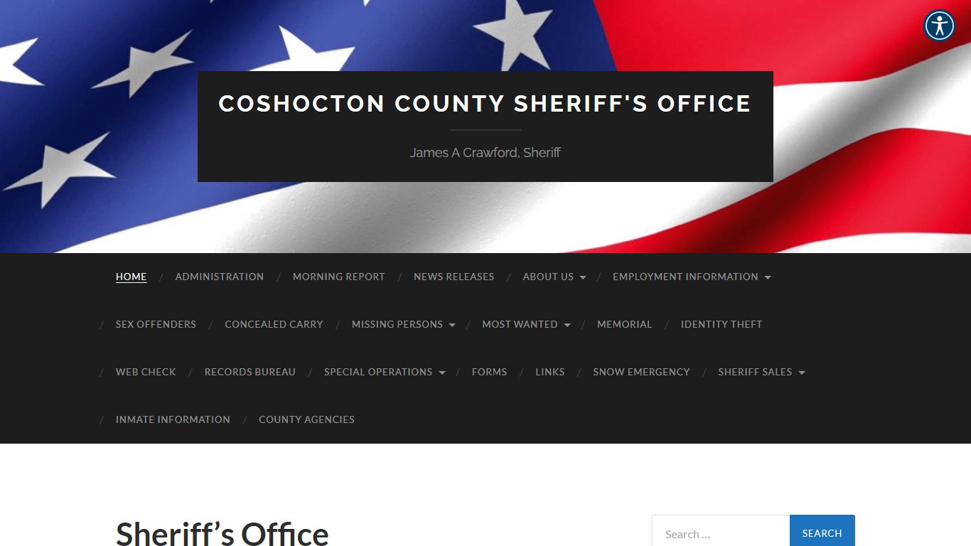 Coshocton County Sheriff's Office – James A Crawford, Sheriff